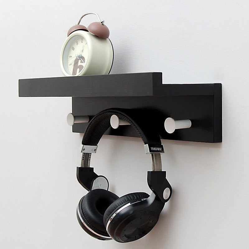 Cooper Wall Storage Shelf with Hooks for Coat Rack Wall Coat Rack