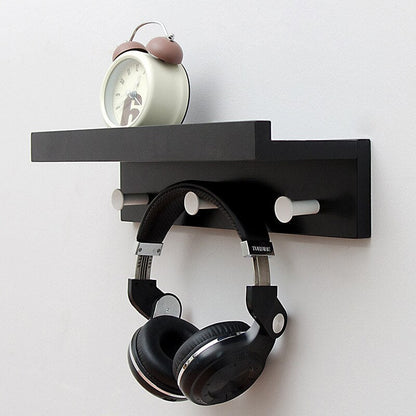 Cooper Wall Storage Shelf with Hooks for Coat Rack Wall Coat Rack