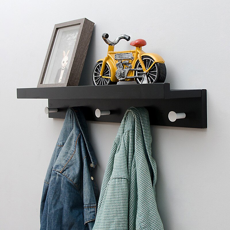 Cooper Wall Storage Shelf with Hooks for Coat Rack Wall Coat Rack