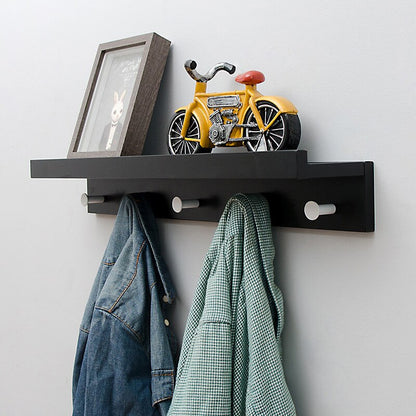 Cooper Wall Storage Shelf with Hooks for Coat Rack Wall Coat Rack