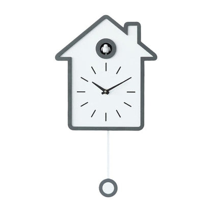 Cuckoo Clock with Pendulum – Antique Wall Clock Made of Plastic with Traditional Design and Cuckoo Sound